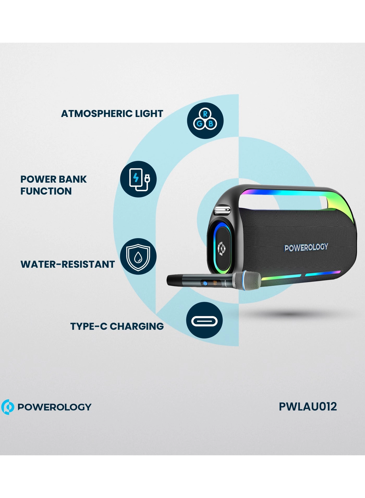 TWS Karaoke Speaker - Wireless Microphone 256GB 150W