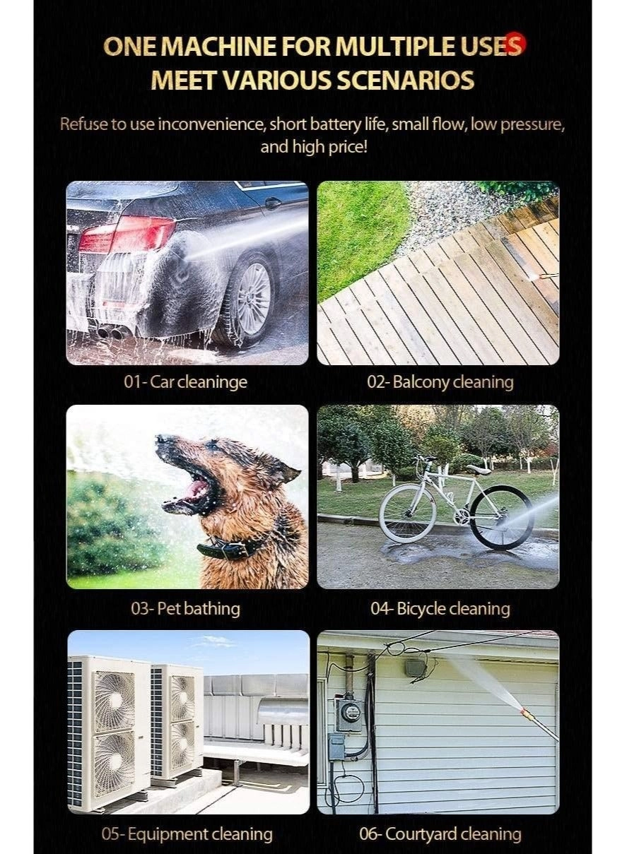 High Pressure Washer - 25V 15A 30Bar Cordless Portable