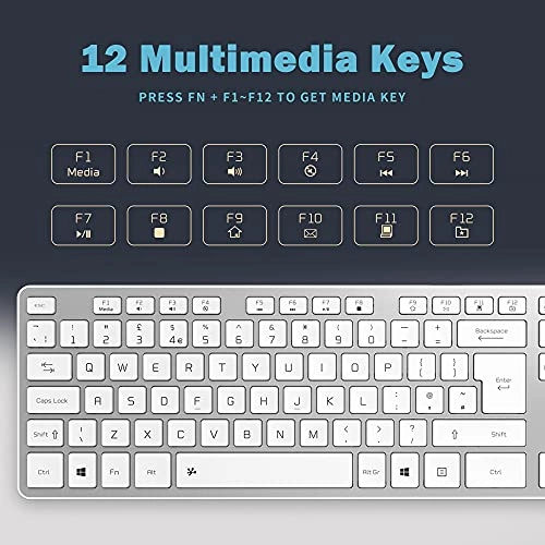 Slim USB Wired Keyboard - UK Wired