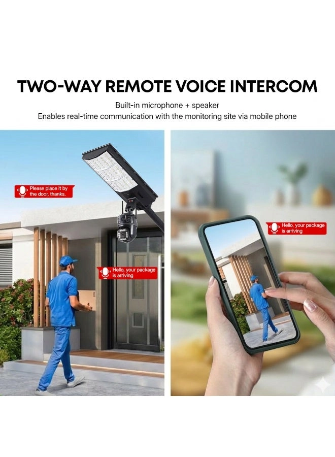 4G 2-in-1 Solar Street Light Camera