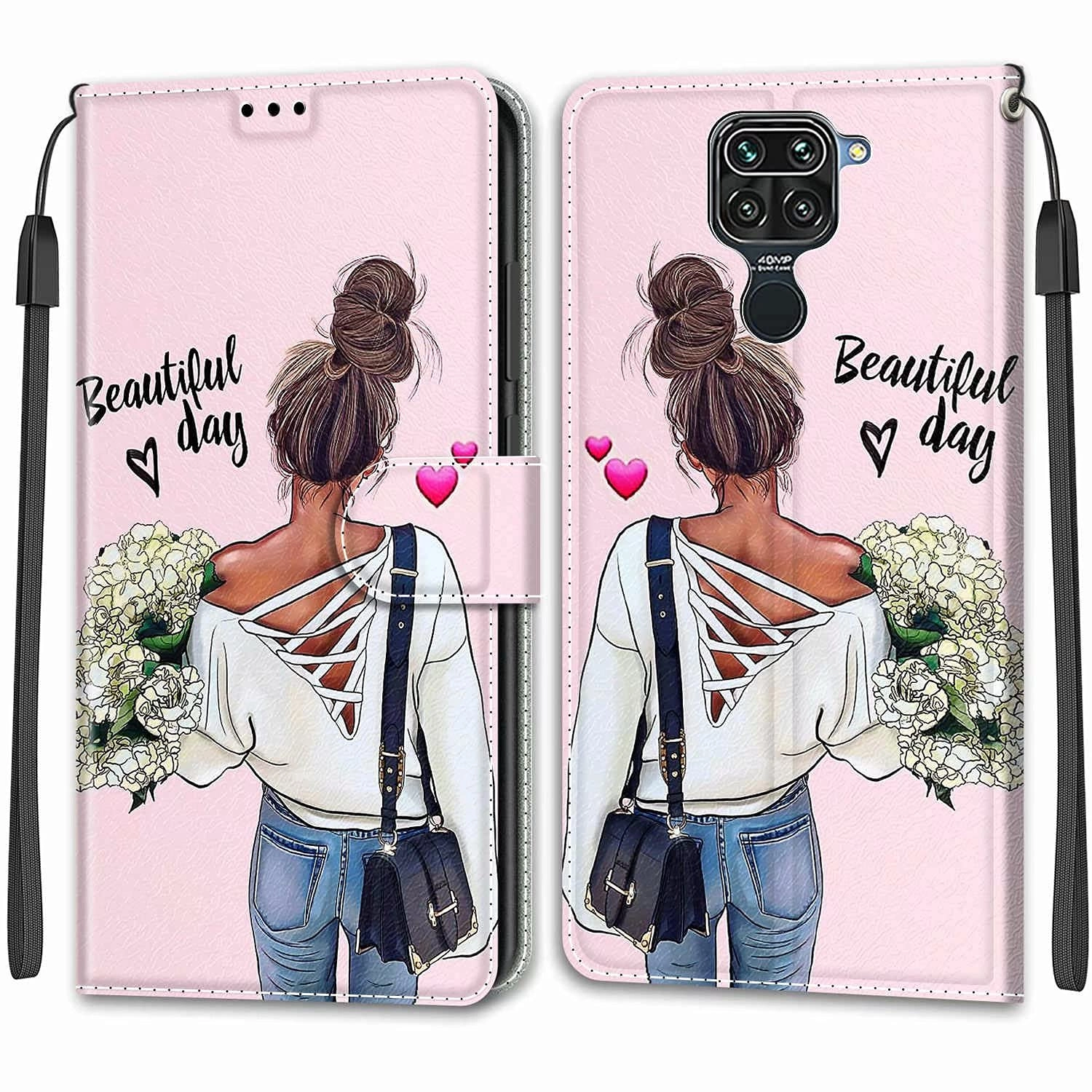 Nadoli Wallet Case - Faux Leather Thermoplastic Polyurethane for Xiaomi Redmi Note 9