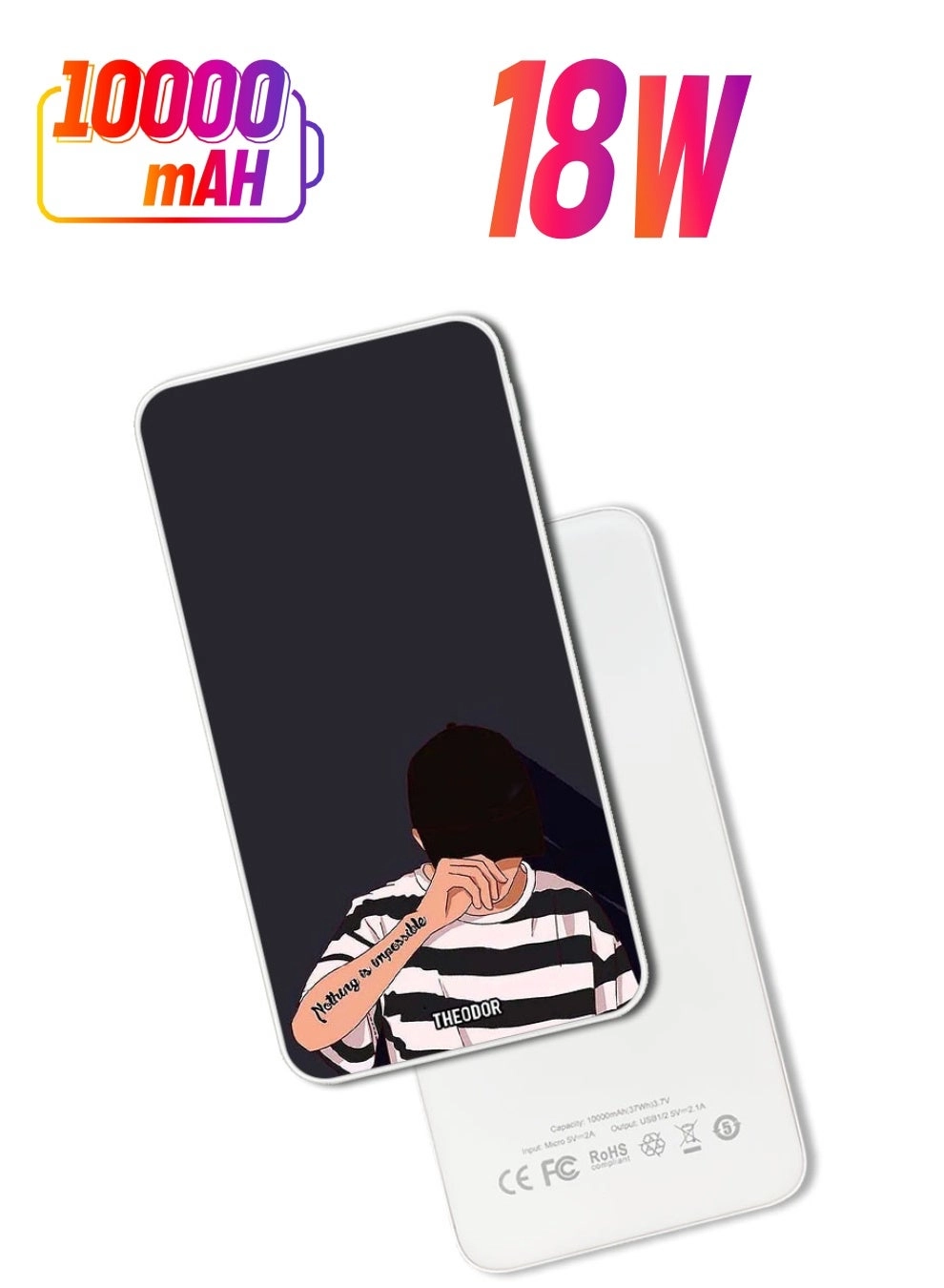 Theodor EX_PPBA398 - 10000mAh 18W Quick Charging 3.0