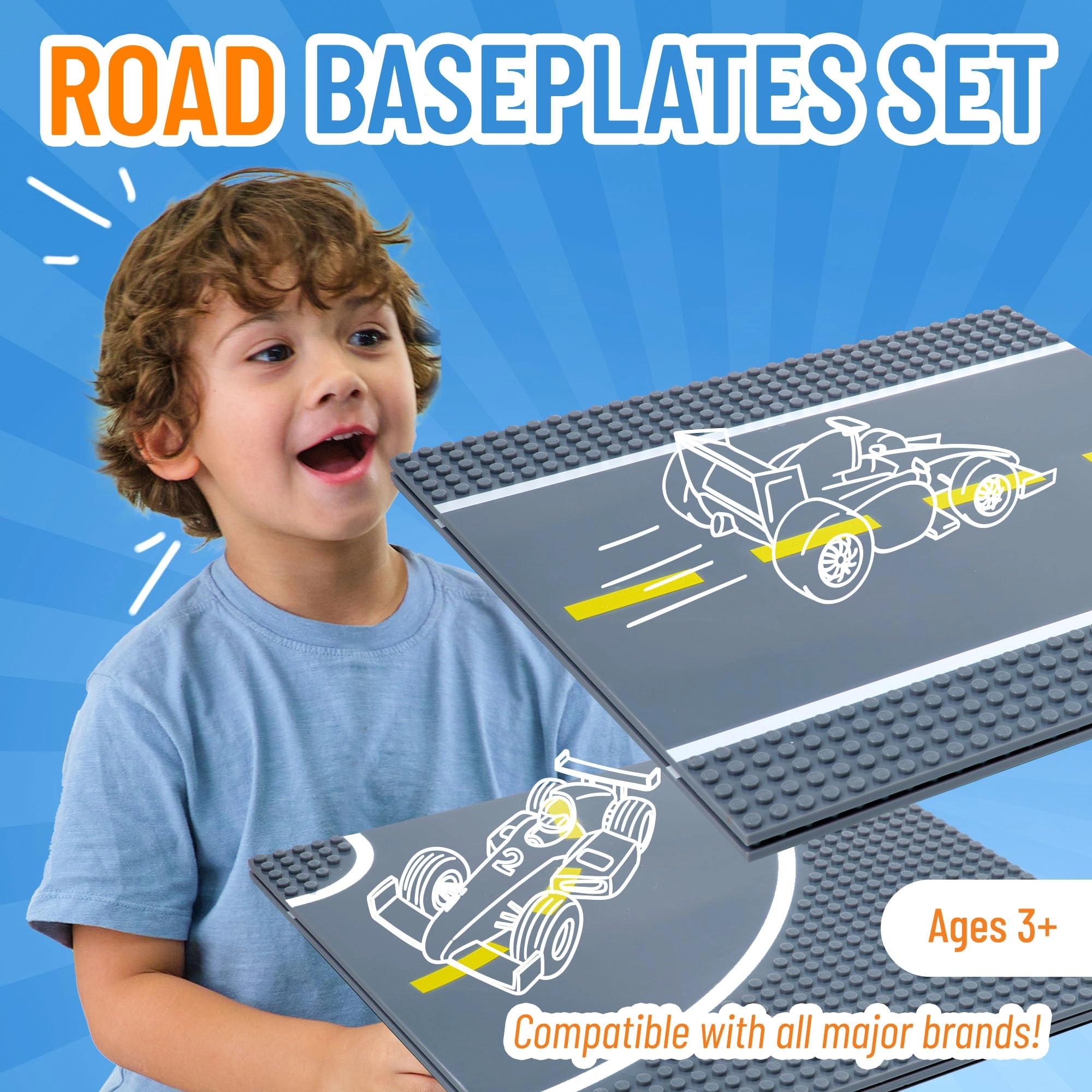 Road Building Brick - 4 pcs