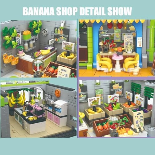 Banana Store Architecture Building Block - 2848 pcs