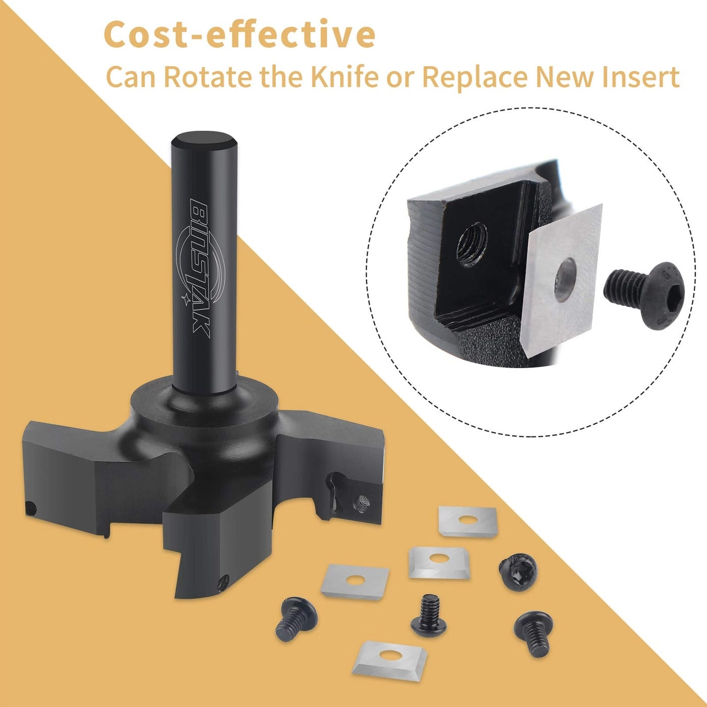 Spoilboard Surfacing Router Bit - 3"" 1/2"" 1 x