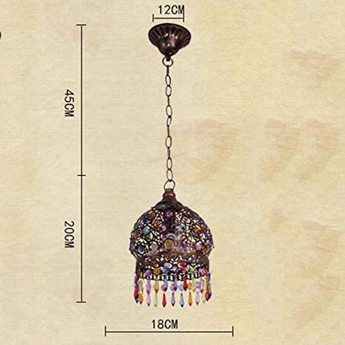 Arabic Style Art Restaurant Hanging Light - Bronze 18cm