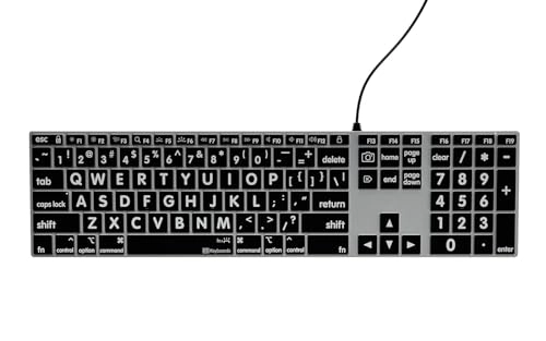 Large Print Backlit Pro Aluminum Keyboard - US Wired