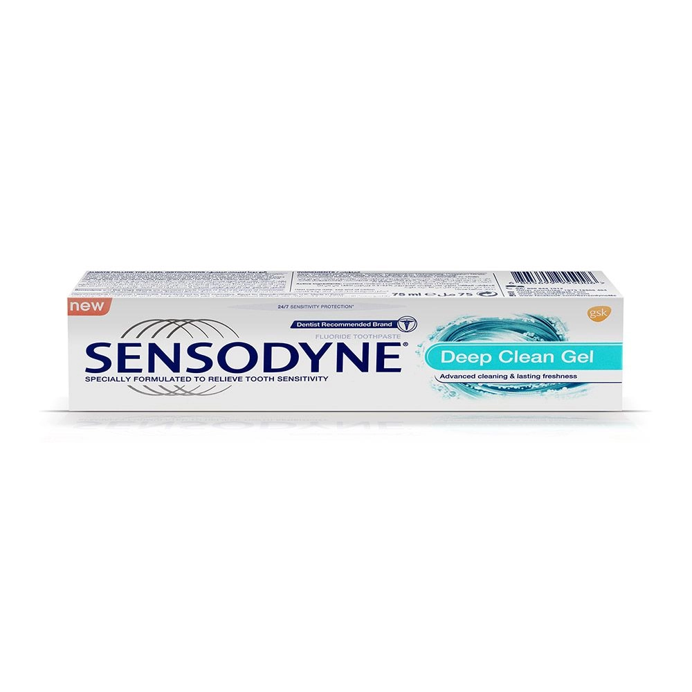 Sensodyne Deep Clean Gel Toothpaste 75ml Bundle
