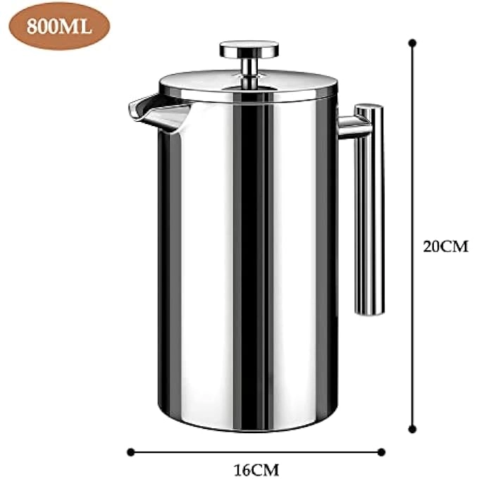French Press - 800Ml 4-Level Filtration