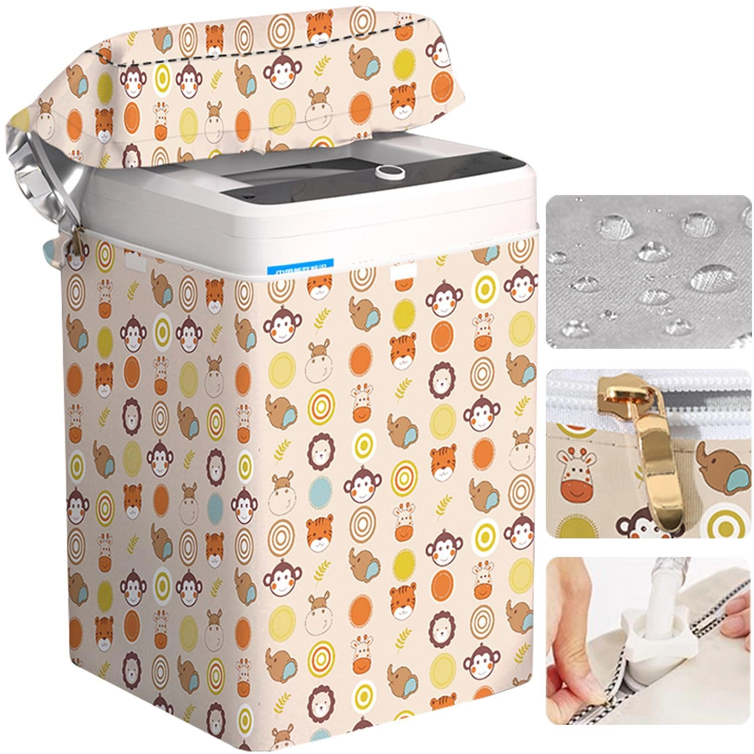 XDONEF Top-loading Washer Cover - 8 Kilograms Waterproof Animal