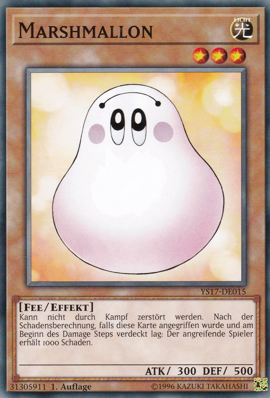 Konami (Near Mint) Yugioh Marshmallon YS17-DE015 - German - Common Set