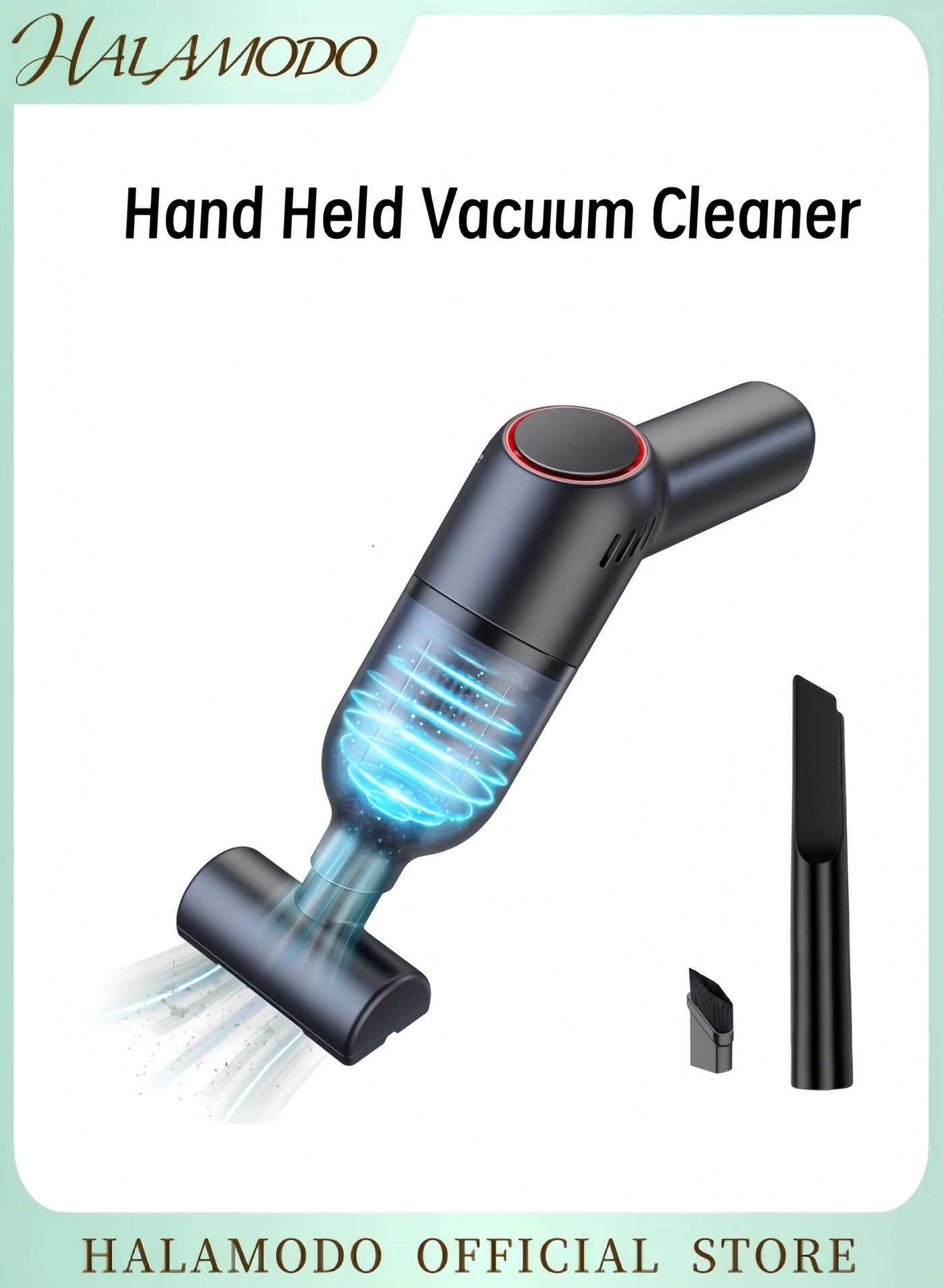 Handheld Vacuum - Cordless Rechargeable 30min Black
