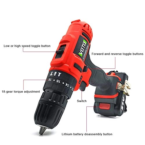 Rechargeable Hand Drill - 21V Two-speed Blue