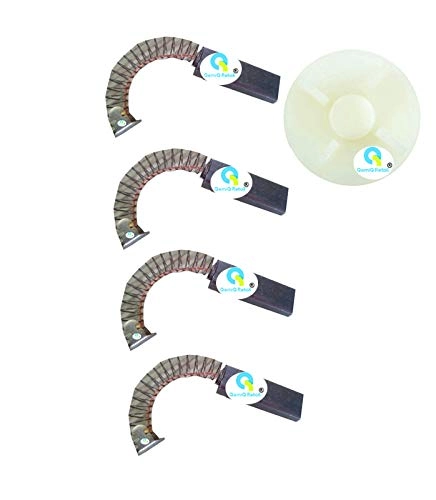 QemiQ Retail Carbon Brush - 2 set 4 piece + Motor Coupler - 1 unit