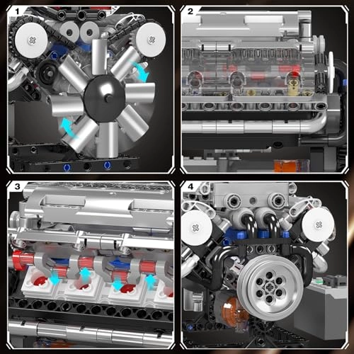 10088 Technik V8 Engine - 535 pcs