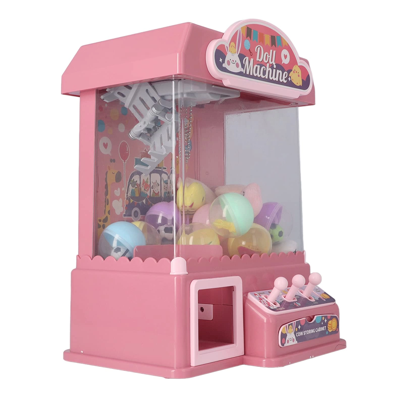 NEDOUK Doll Grabber Toy - 10 dolls 20 coins