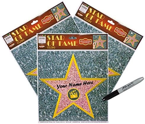 Windy City Novelties Hollywood Walk Of Fame Star - 12 piece(s) movie theme party