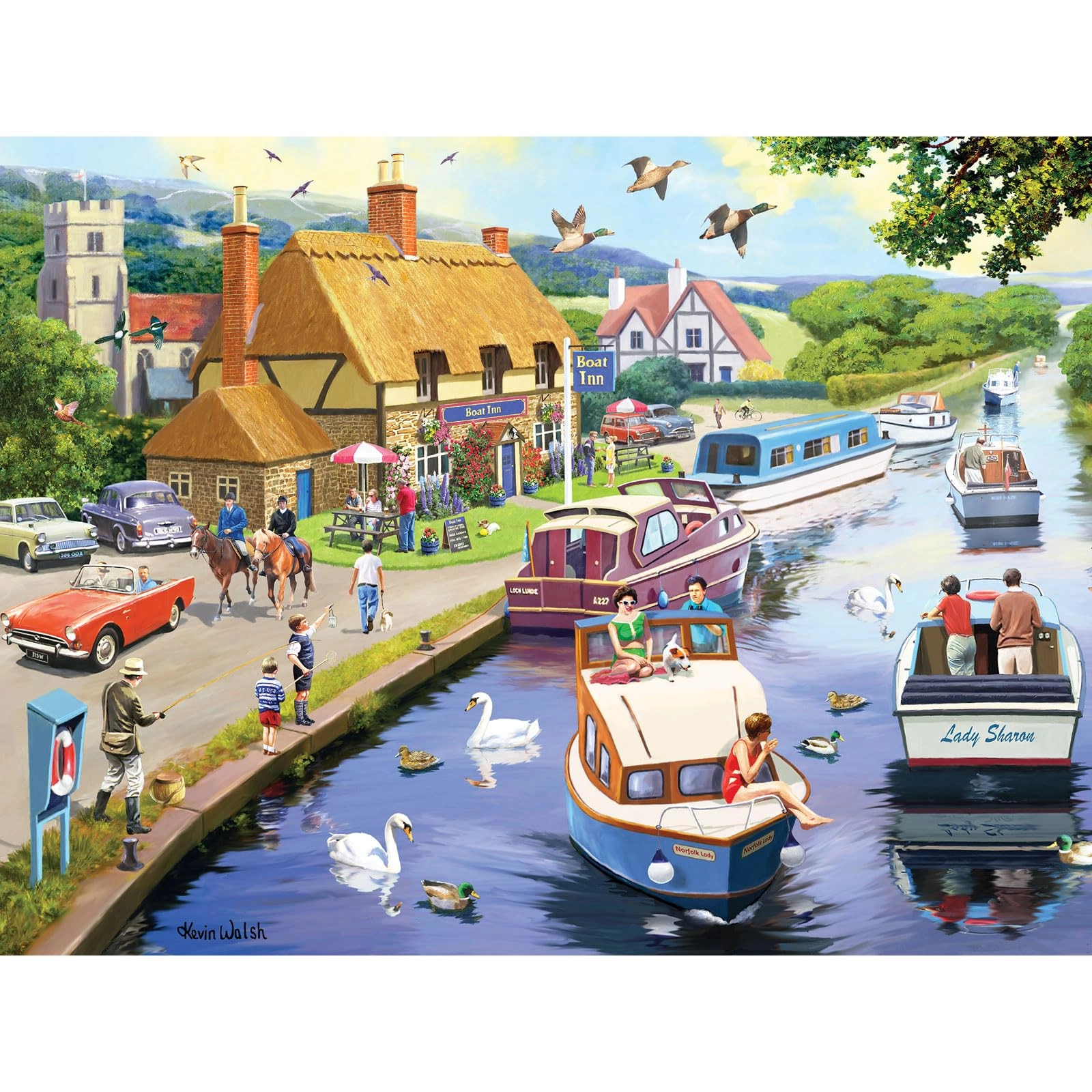 Bits And Pieces A Lazy Evening on The River Puzzle - 300 pcs
