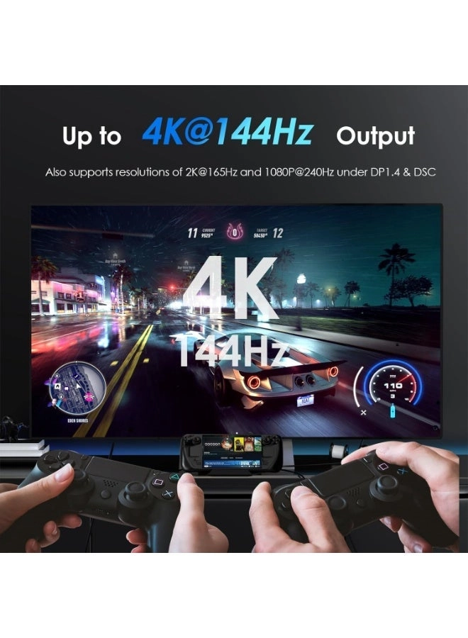 Steam Deck Dock - 4K@144Hz HDMI 2.1 100W PD IN 3x 10G USB 3.2 Gigabit RJ45