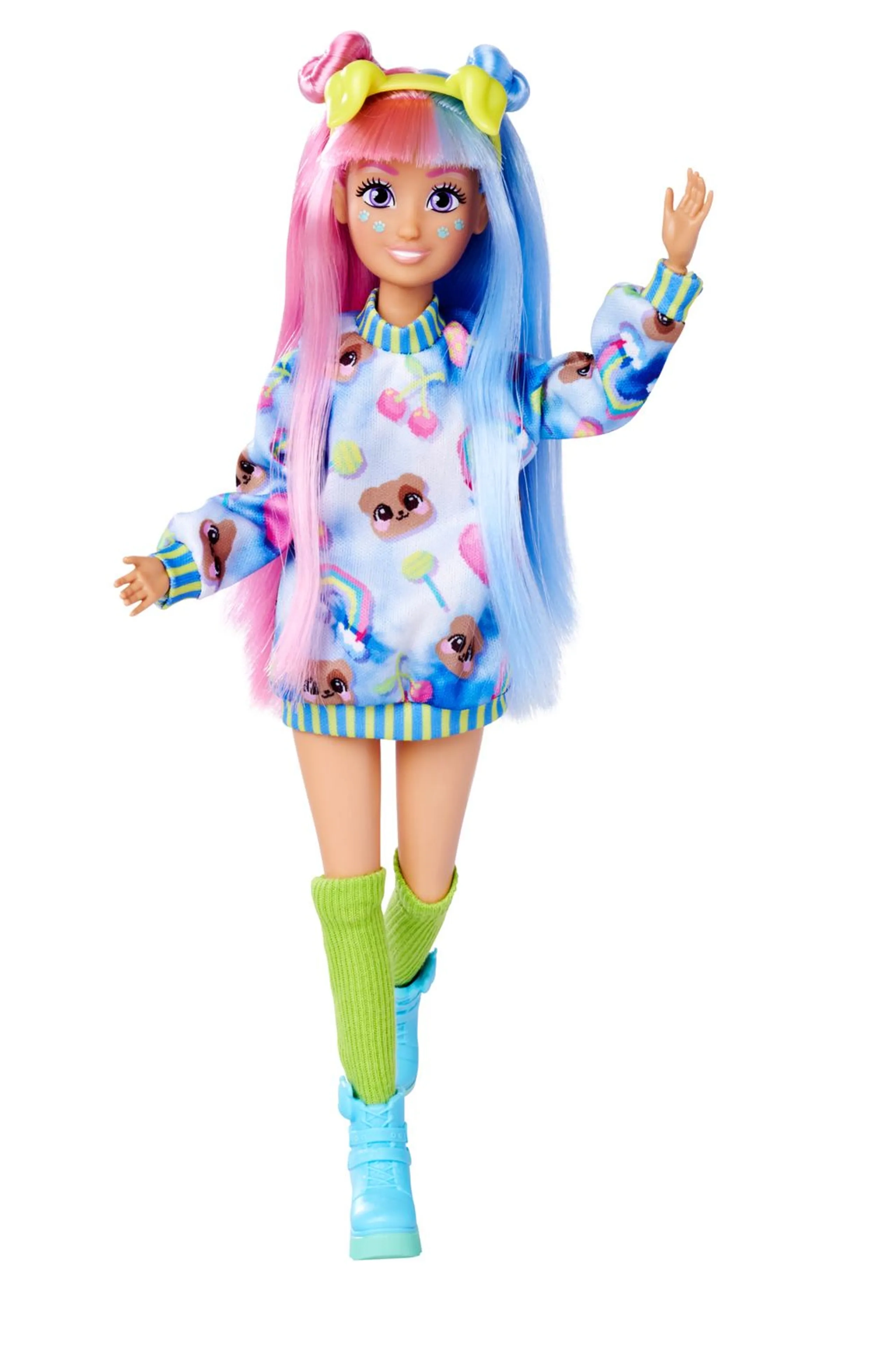 Mia Dressing Doll - 26 cm Pink and blue Ages 4+