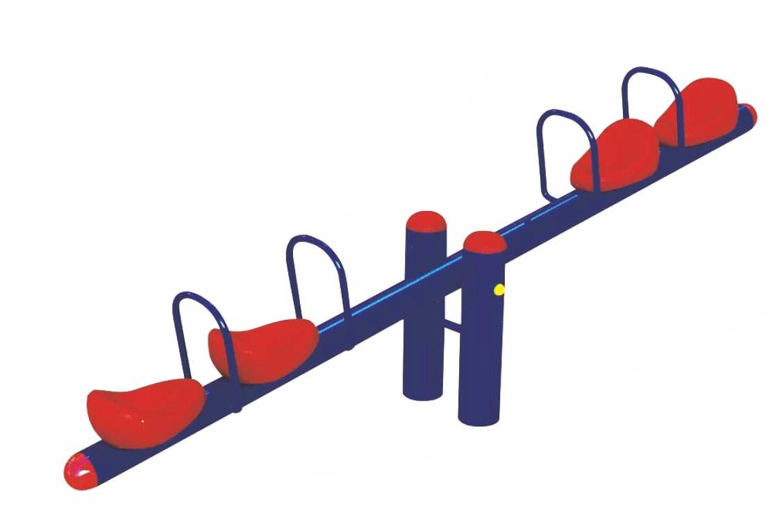 Spring Rider Seesaw - 4 Kids Seat 300x45x85cm