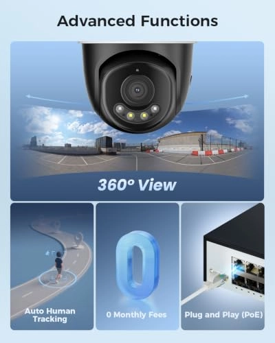 4K NVR - 8 channels + 4K Camera - 8MP PTZ