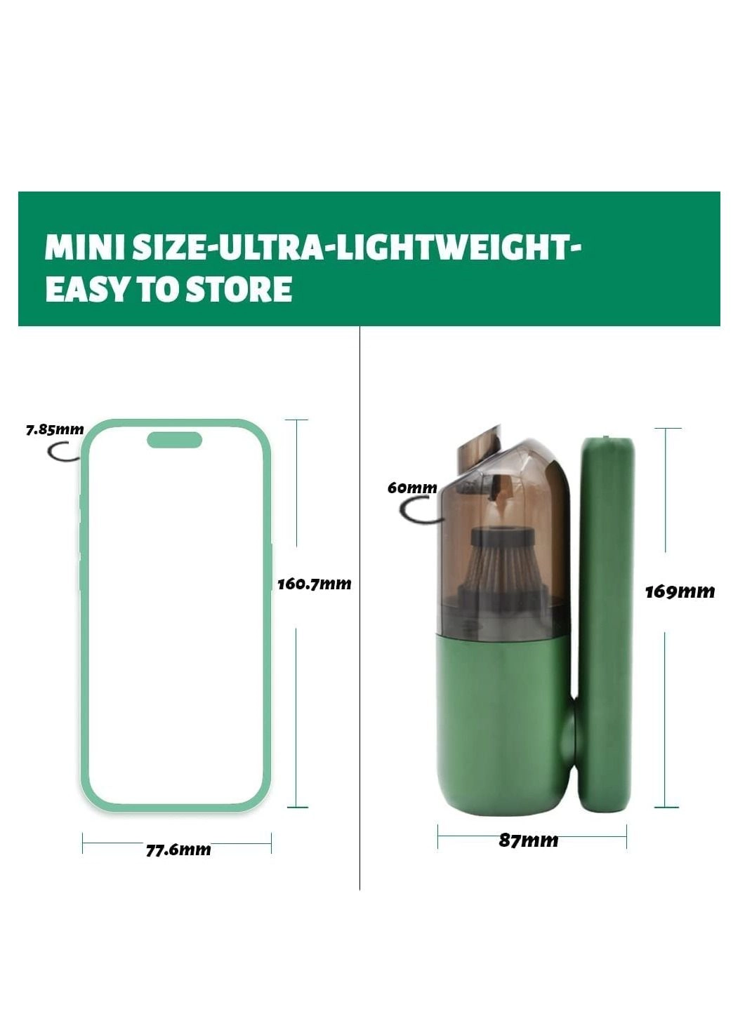 Portable Vehicle Vacuum Cleaner