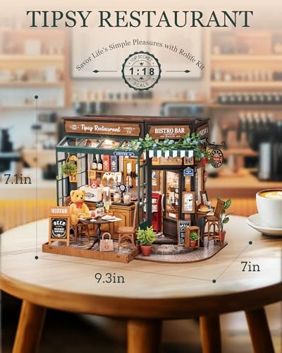 Tipsy Restaurant - DIY Miniature House Kit Braun