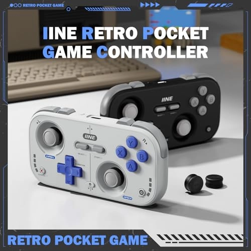 Retro Pocket Wireless Game Controller - Grey