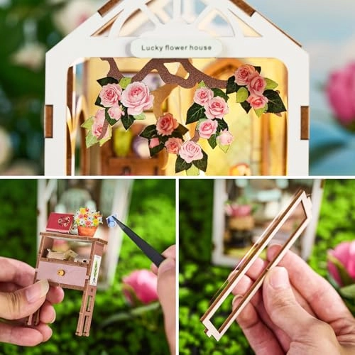DIY Book Nook Kit - FLOWER HOUSE BOOKNOOK 1/32