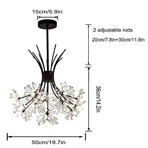 Crystal Chandelier - E14 Adjustable 60cm diameter