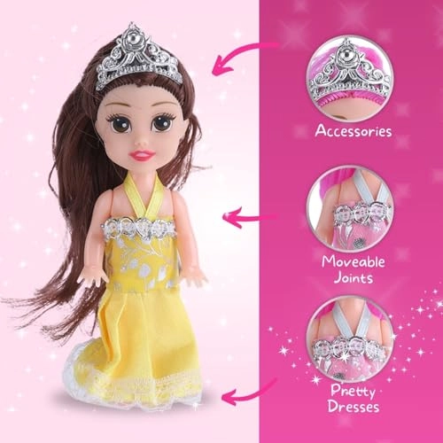 Little Royal Princess Dolls - 12 Pack 5 Inch