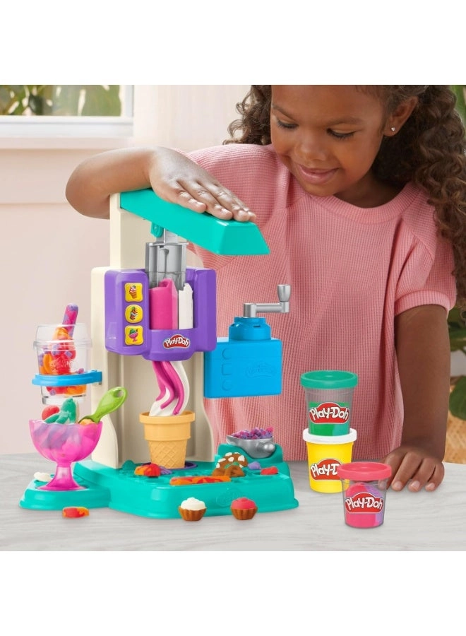 Rainbow Swirl Ice Cream Playset - 7 pcs