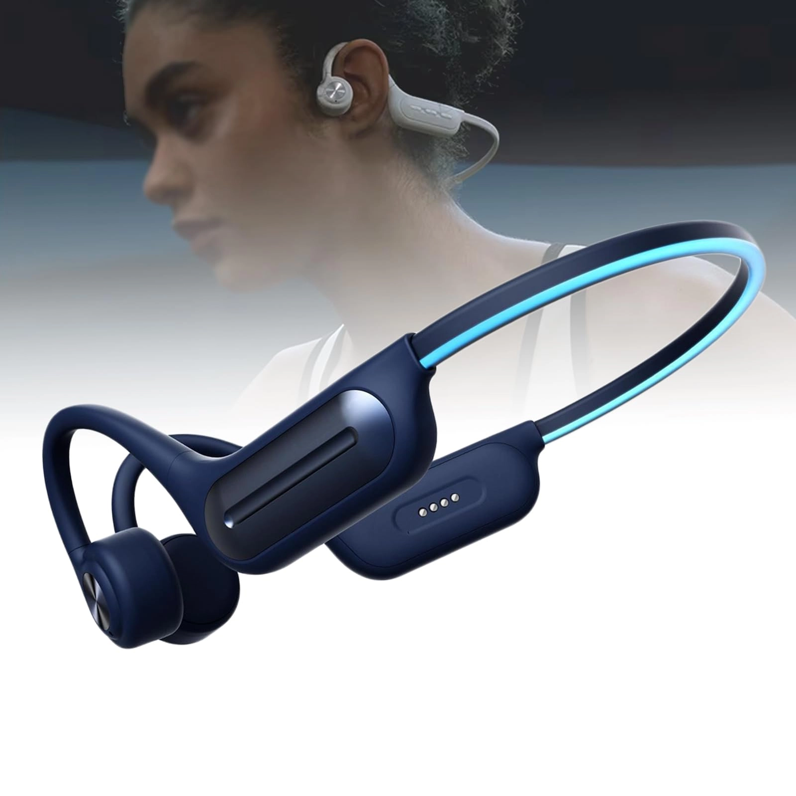 QIeCny Bone Conduction Headphones Wireless Headphone