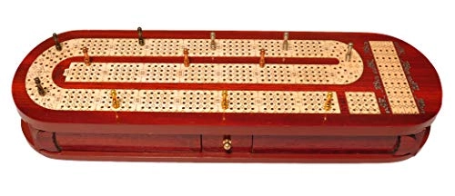 4 Track Cribbage Board - Alphabet E Shape Track Wood
