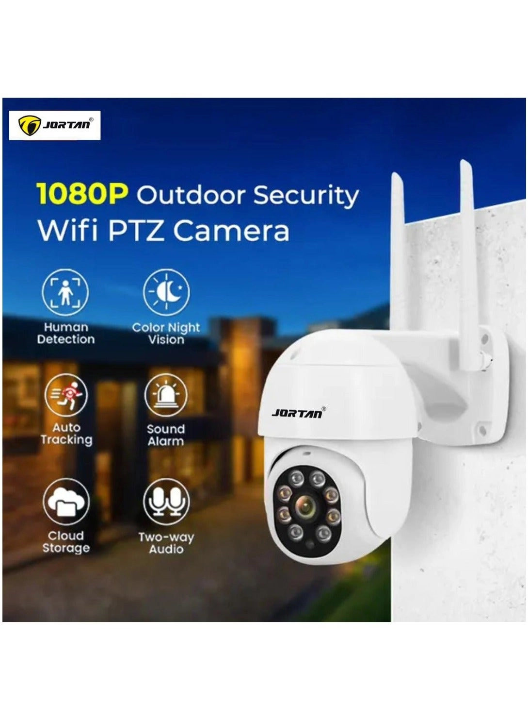 Wireless PTZ Security Camera 1080p