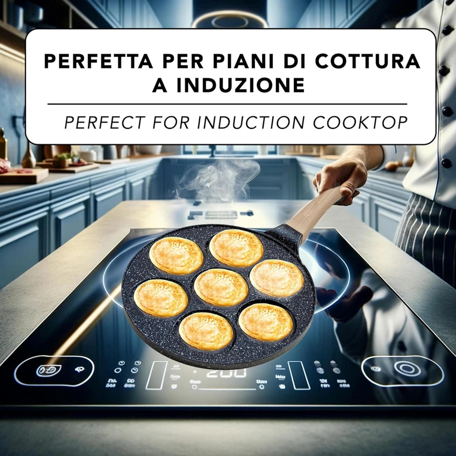 7-Shape Frying Pan - 29 x 26.5 cm Non-stick