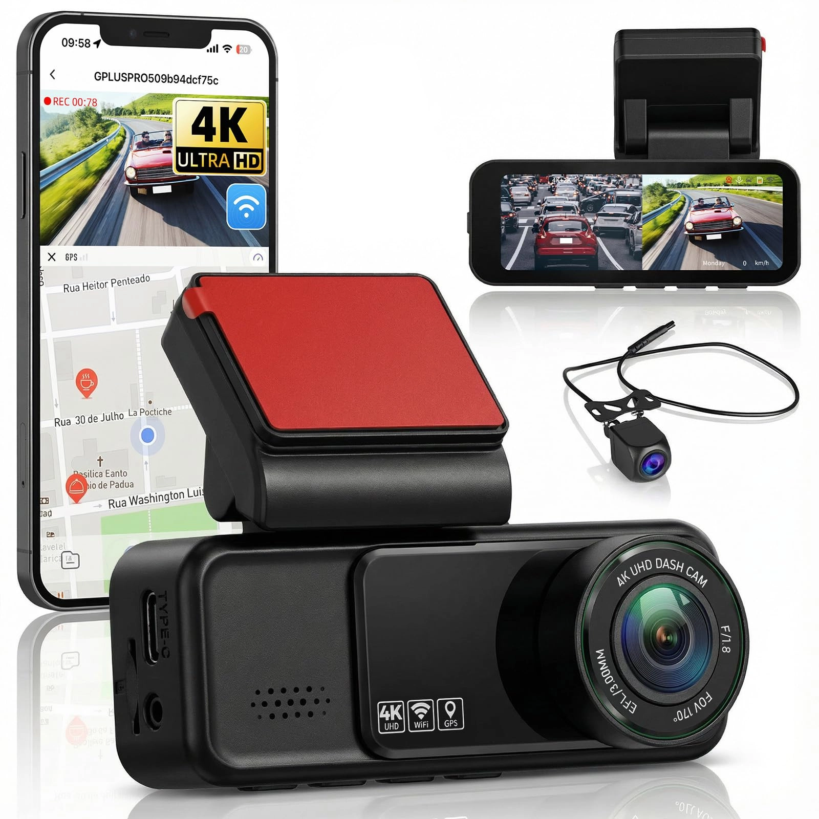 SIXTOP Dashcam - 4K 2K