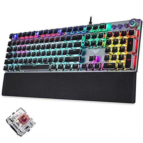 Retro Steampunk Gaming Mechanical Keyboard - Wireless