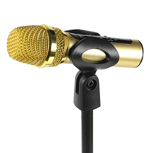 Adjustable Microphone Stand - Universal Detachable Mic Mount Weighted Round Base