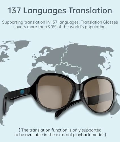 AI Translation Smart Glasses - Bluetooth V5.4 80MAH
