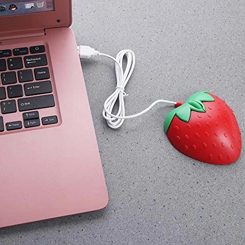 3D Strawberry Shape Mouse - USB