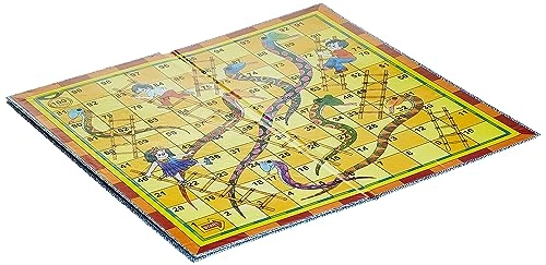 Snakes And Ladders Ludo - Double-sided Multicolor