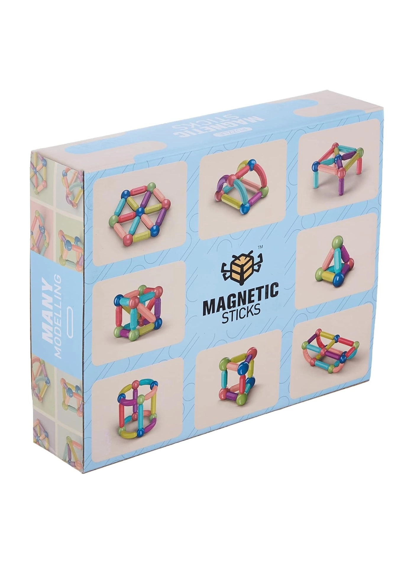 Puzzle magnetic building block - 42 pcs