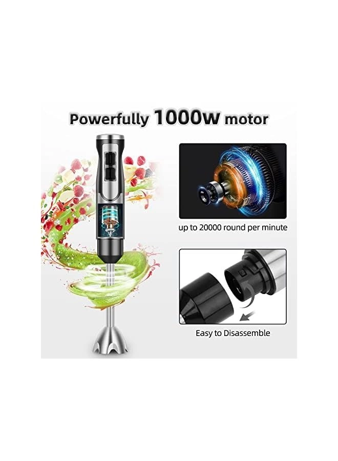 Hand Blender - Electric Immersion Stainless Steel Stick