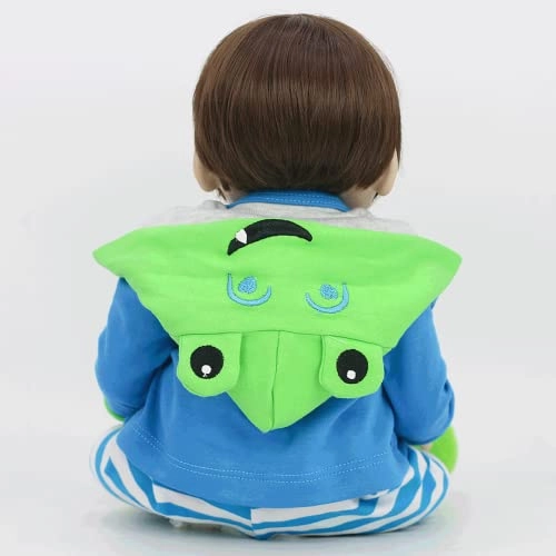 Reborn Baby Doll - 22 Inch Vinyl Brown Eyes