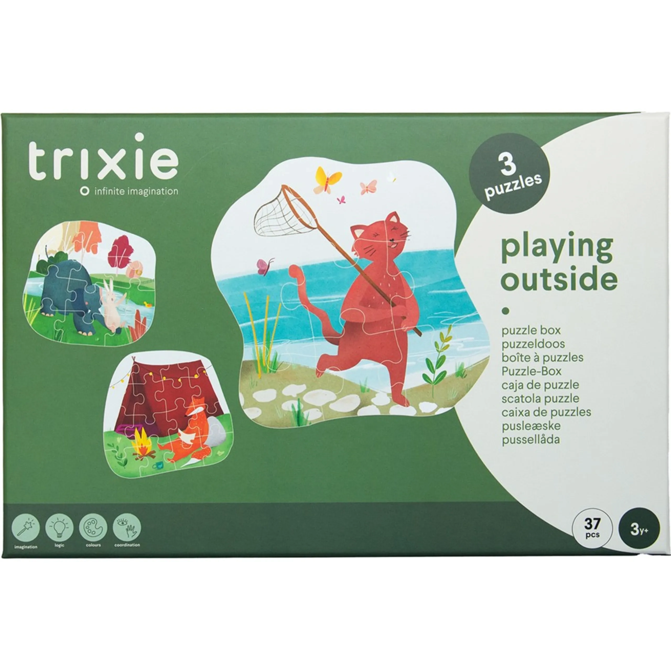 TRIXIE Playing Outside Puzzle (16090809-35-633) - 37 pcs
