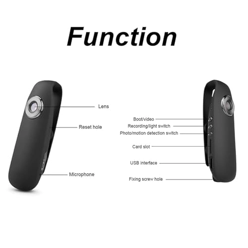 Detect Clip Body Camera + 32GB SD Card - 1920*1080