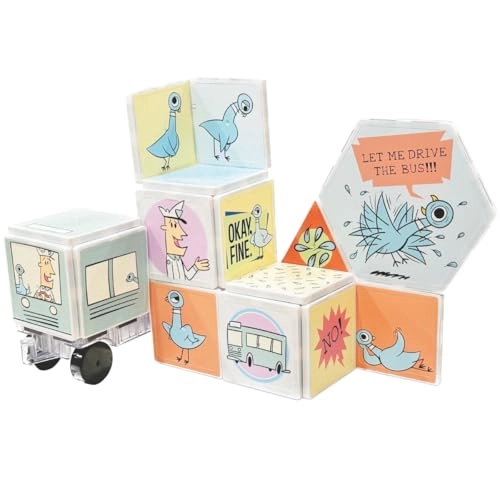 Don't Let The Pigeon Drive The Bus Magnetic Tiles - 3 years+ 16 pieces
