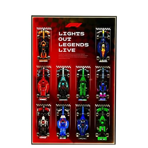 Wall Mount Display Stand - Lego 77242-77251 F1 Racing Car 1 pcs